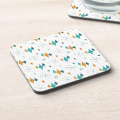 Starburst Mid Century Modern patroon Bier Onderzetter (Linkerzijde)