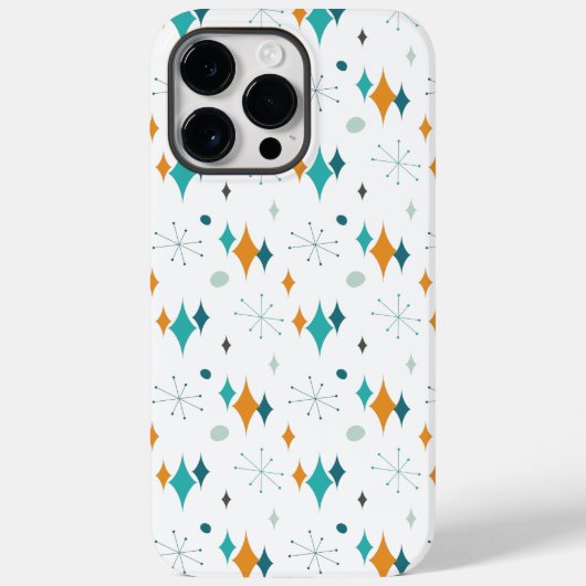 Starburst Mid Century Modern Patroon Case-Mate iPhone Case (Achterkant)