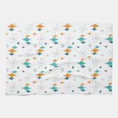 Starburst Mid Century Modern patroon Theedoek (Horizontaal)