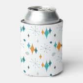 Starburst modern patroon uit midden eeuw blikjeskoeler (Blikje Voorkant)