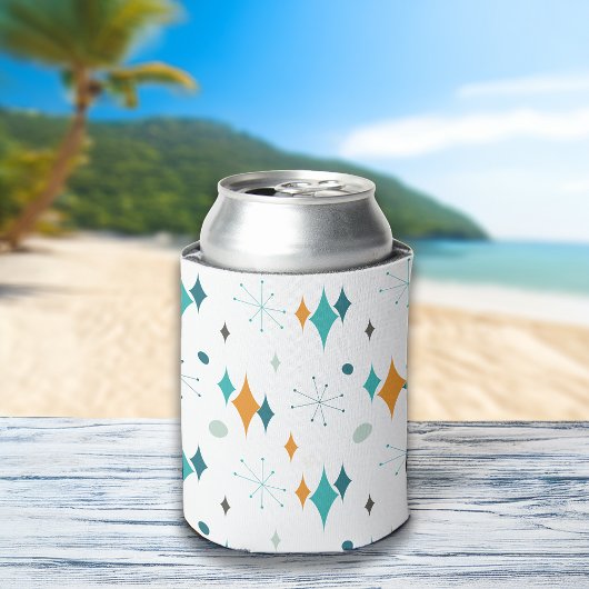 Starburst modern patroon uit midden eeuw blikjeskoeler