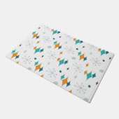 Starburst modern patroon uit midden eeuw deurmat (Schuin)