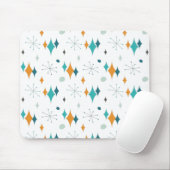 Starburst modern patroon uit midden eeuw muismat (Met muis)