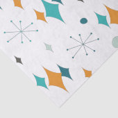 Starburst modern patroon uit midden eeuw tissuepapier (Detail)