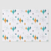 Starburst modern patroon uit midden eeuw tissuepapier (Voorkant)