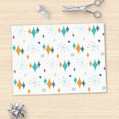 Starburst modern patroon uit midden eeuw tissuepapier