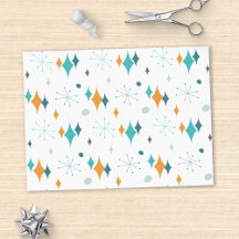 Starburst modern patroon uit midden eeuw