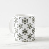  Starburst Mok, zwart-wit Koffiemok (Voorkant links)