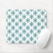  Starburst Mousepad, Blauwgroen Muismat (Met muis)