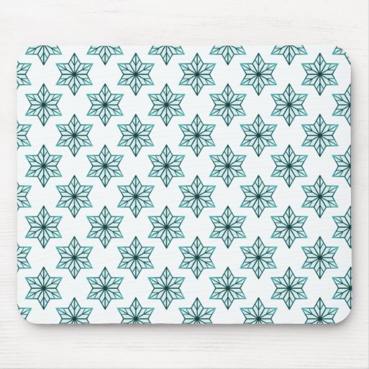  Starburst Mousepad, Blauwgroen Muismat (Voorkant)