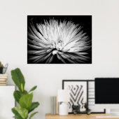 Starburst Mum Blossom Poster Print (Thuiskantoor)