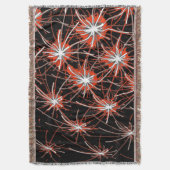 Starburst Network – Premium Woven Blanket Deken (Voorkant Verticaal)