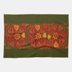 'Starburst of Love' Kitchen Towel Theedoek