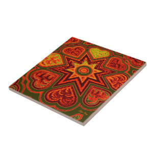"Starburst of Love" Trivet/Tegel Tegeltje