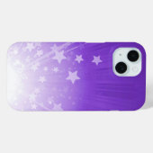 Starburst Paarse en witte Case-Mate iPhone Case (Achterkant (horizontaal))
