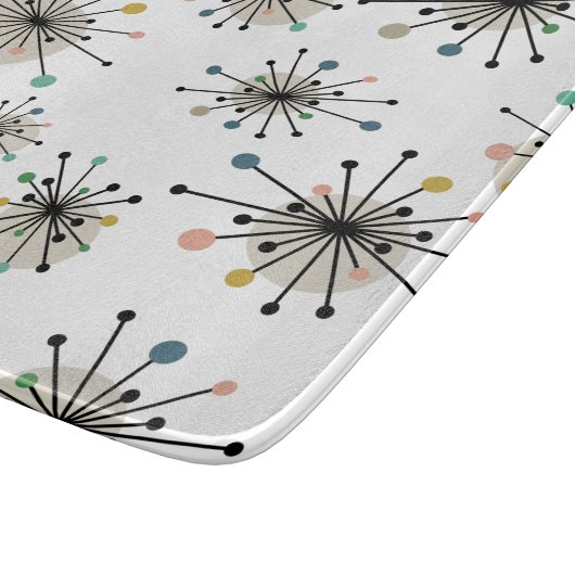 Starburst Pattern Atomic Age Mid Century Modern Snijplank (Hoek)