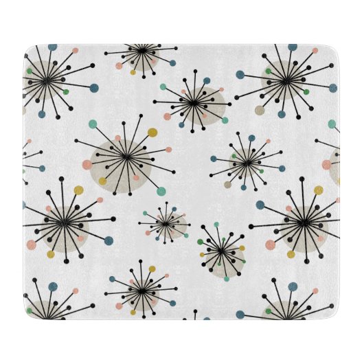 Starburst Pattern Atomic Age Mid Century Modern Snijplank (Voorkant)