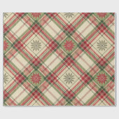 Starburst Plaid Cadeaupapier (Vlak)