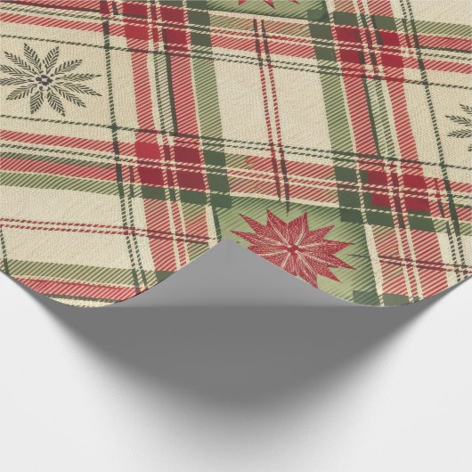 Starburst Plaid Cadeaupapier (Hoek)