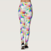 Starburst Princess Unicorn met sterren Leggings (Achterkant)