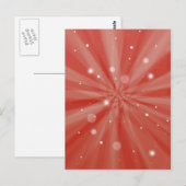 Starburst red briefkaart (Voorkant / Achterkant)