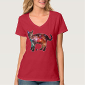 Starburst Ruimte In Katten T-shirt (Voorkant)