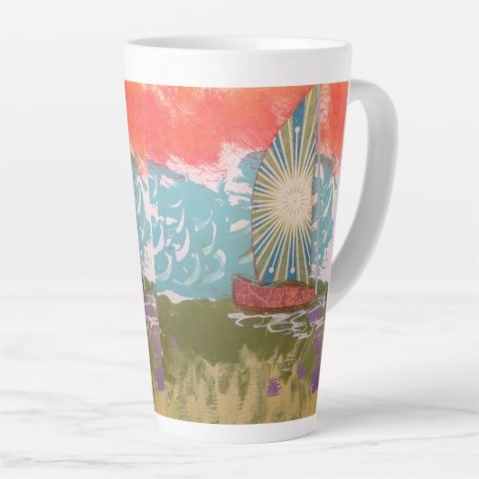 Starburst Sail Latte Mok (Rechterhoek)