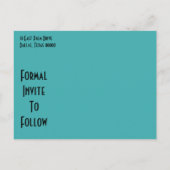 Starburst Save the Date Briefkaart (Achterkant)