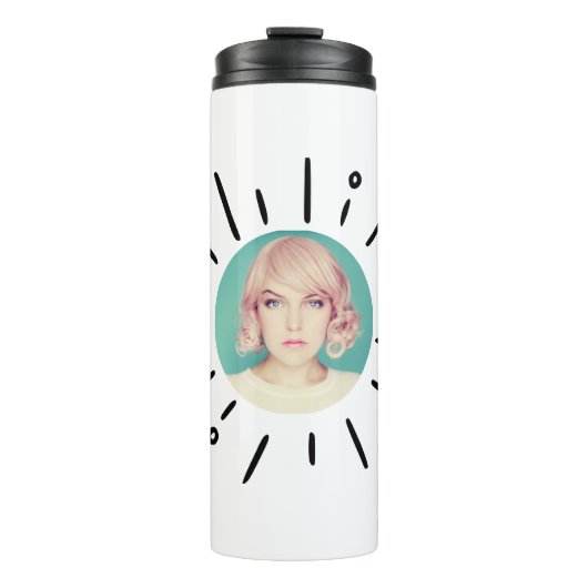 STARBURST |  Simple Fun Custom Photo Tumbler Thermosbeker (Voorkant)