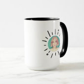 STARBURST |  Simple Fun & Playful Custom Photo Mug Mok (Voorkant rechts)
