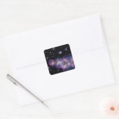Starburst Stellar Fireworks Finale Buitenspatie Vierkante Sticker (Envelop)
