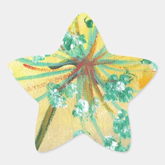 starburst ster sticker (Voorkant)