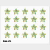 starburst ster sticker (Vel)