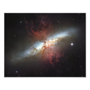 Starburst sterrenstelsel, Messier 82 Foto Afdruk