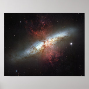 Starburst sterrenstelsel, Messier 82 Poster