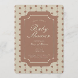 Starburst Stripe Geometric Gender Neutral Brown Kaart