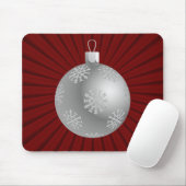 Starburst Stripes Ornament Mousepad, donkerrood Muismat (Met muis)
