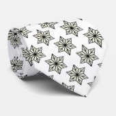  Starburst Stropdas, zwart-wit Stropdas (Opgerold)