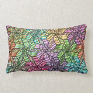Starburst Swirls patterde Lumbar Pillow Kussen