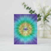Starburst Tie Dye Briefkaart (Staand voorkant)