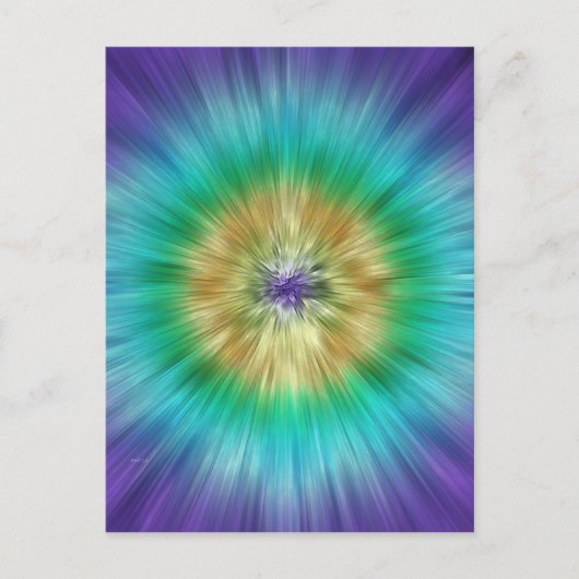 Starburst Tie Dye Briefkaart (Voorkant)
