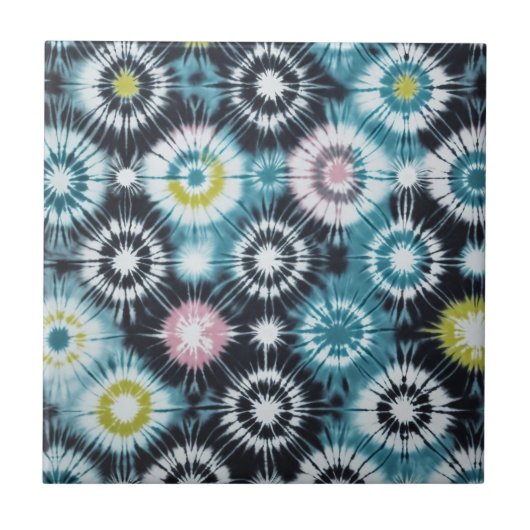 Starburst Tie Dye Design Tegeltje (Voorkant)