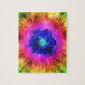 Starburst Tie Dye Waterverf Legpuzzel (Verticaal)