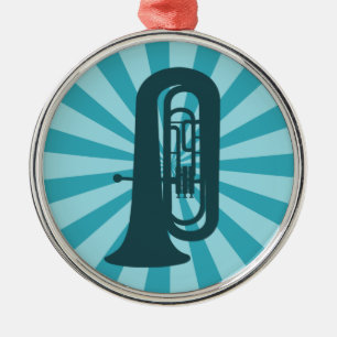 Starburst-tuba-Ornament Metalen Ornament