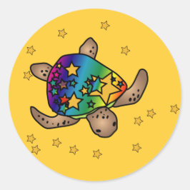 Starburst Turtle Sticker