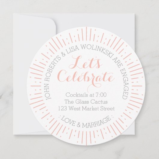 Starburst Verloving aangekondigd Kaart (Voorkant)