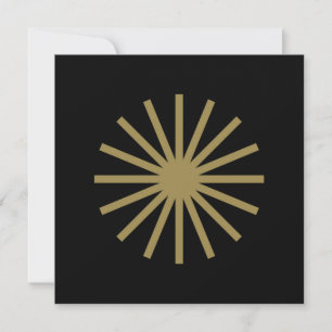 Starburst zwart en goud kaart
