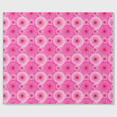 Starbursten en pinwielen, fuchsia roze en maroon cadeaupapier (Vlak)