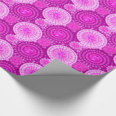 Starbursten en pinwielen, paars cadeaupapier (Hoek)