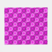 Starbursten en pinwielen, paars fleece deken (Voorkant (Horizontaal))